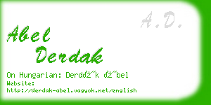 abel derdak business card
